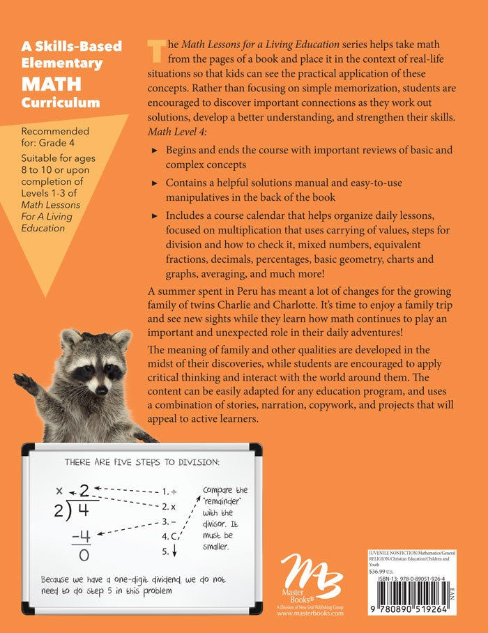 Math Lessons for a Living Education: Level 4